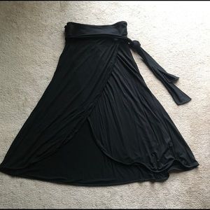 GAP Black Wrap Skirt